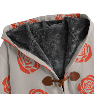 Rose Button Fleece Windbreaker