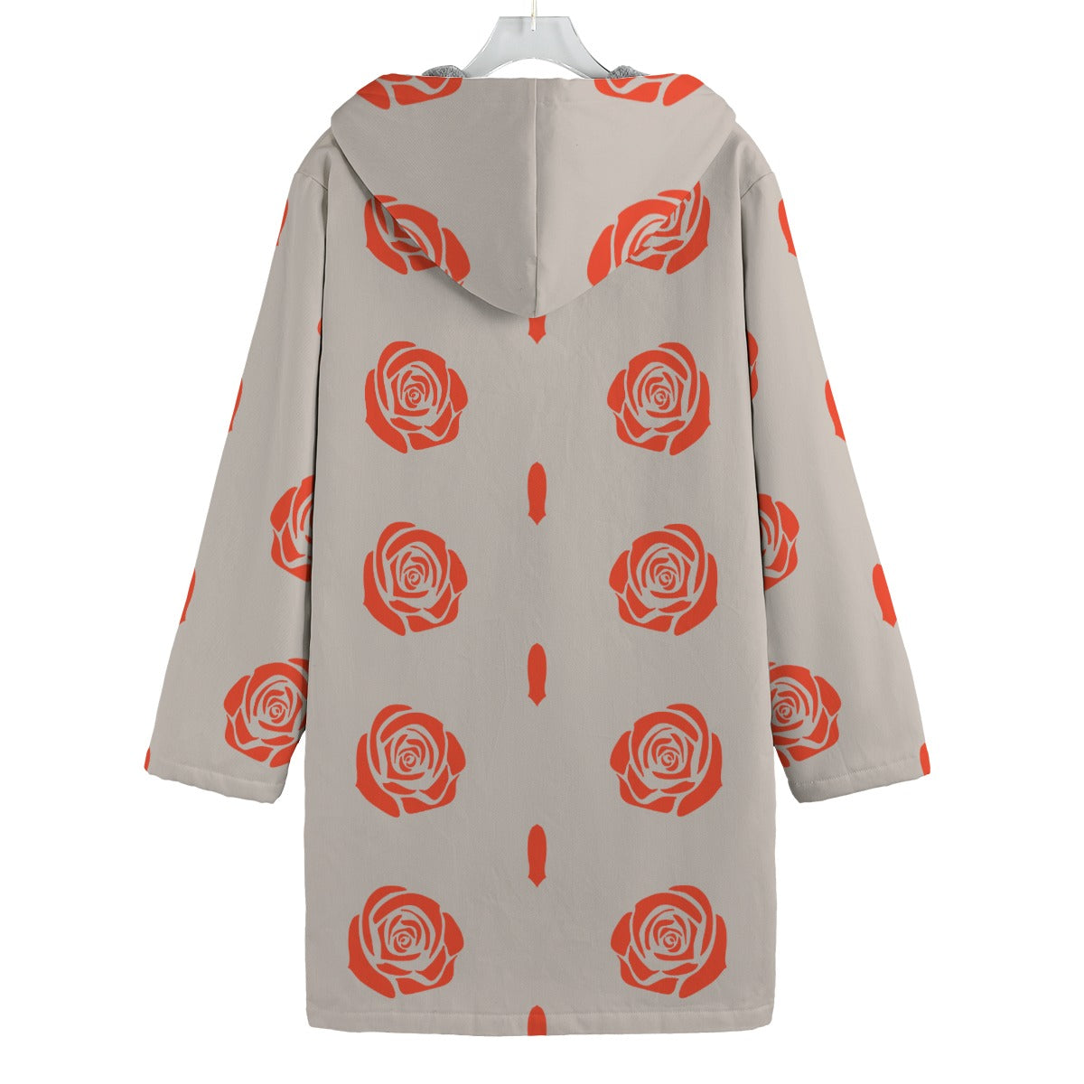 Rose Button Fleece Windbreaker