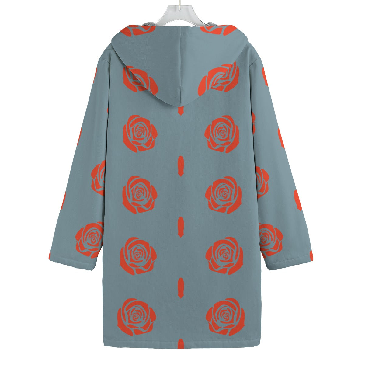 Rose Button Fleece Windbreaker