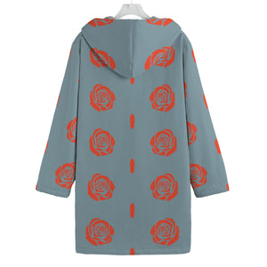 Rose Button Fleece Windbreaker