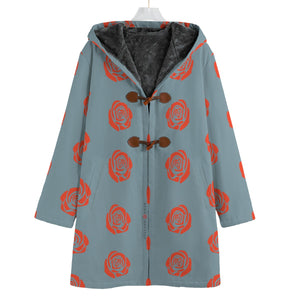 Rose Button Fleece Windbreaker