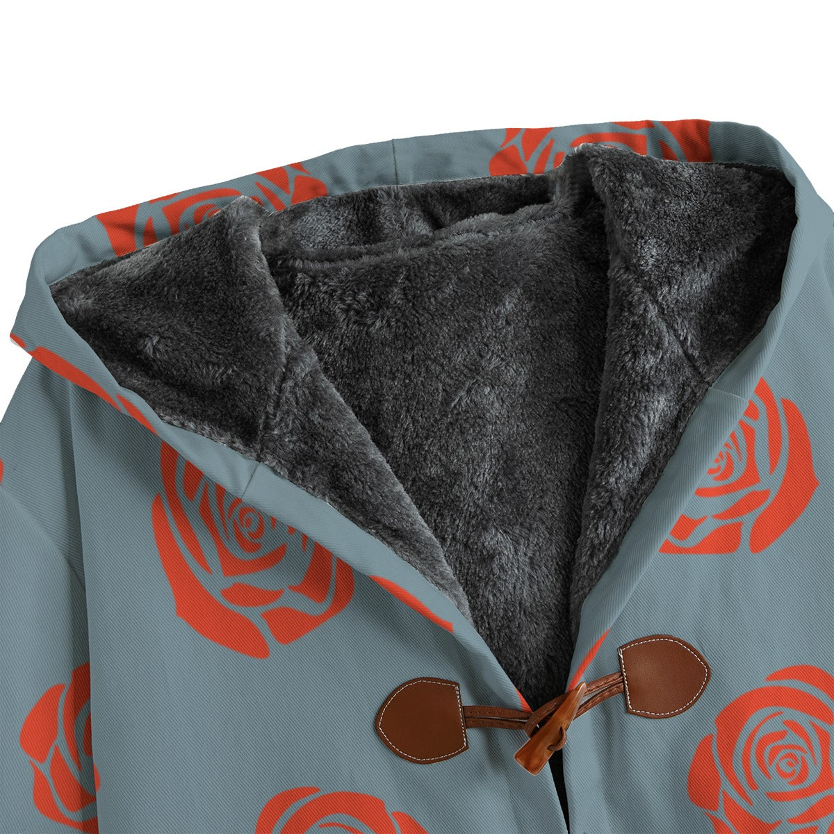 Rose Button Fleece Windbreaker