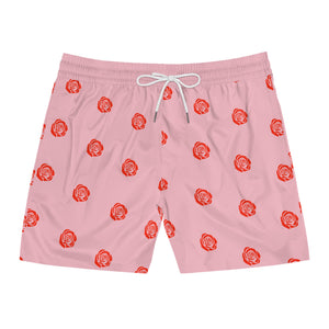Rose Mid-Length Swim Shorts