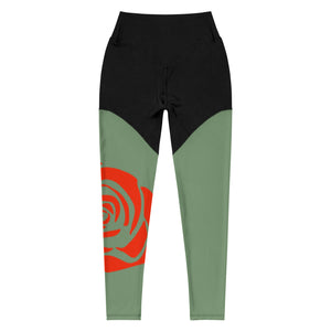 Rose Print Leggings