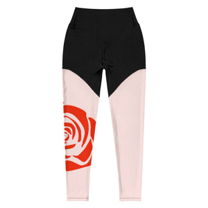 Rose Print Leggings