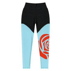 Rose Print Leggings