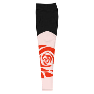 Rose Print Leggings