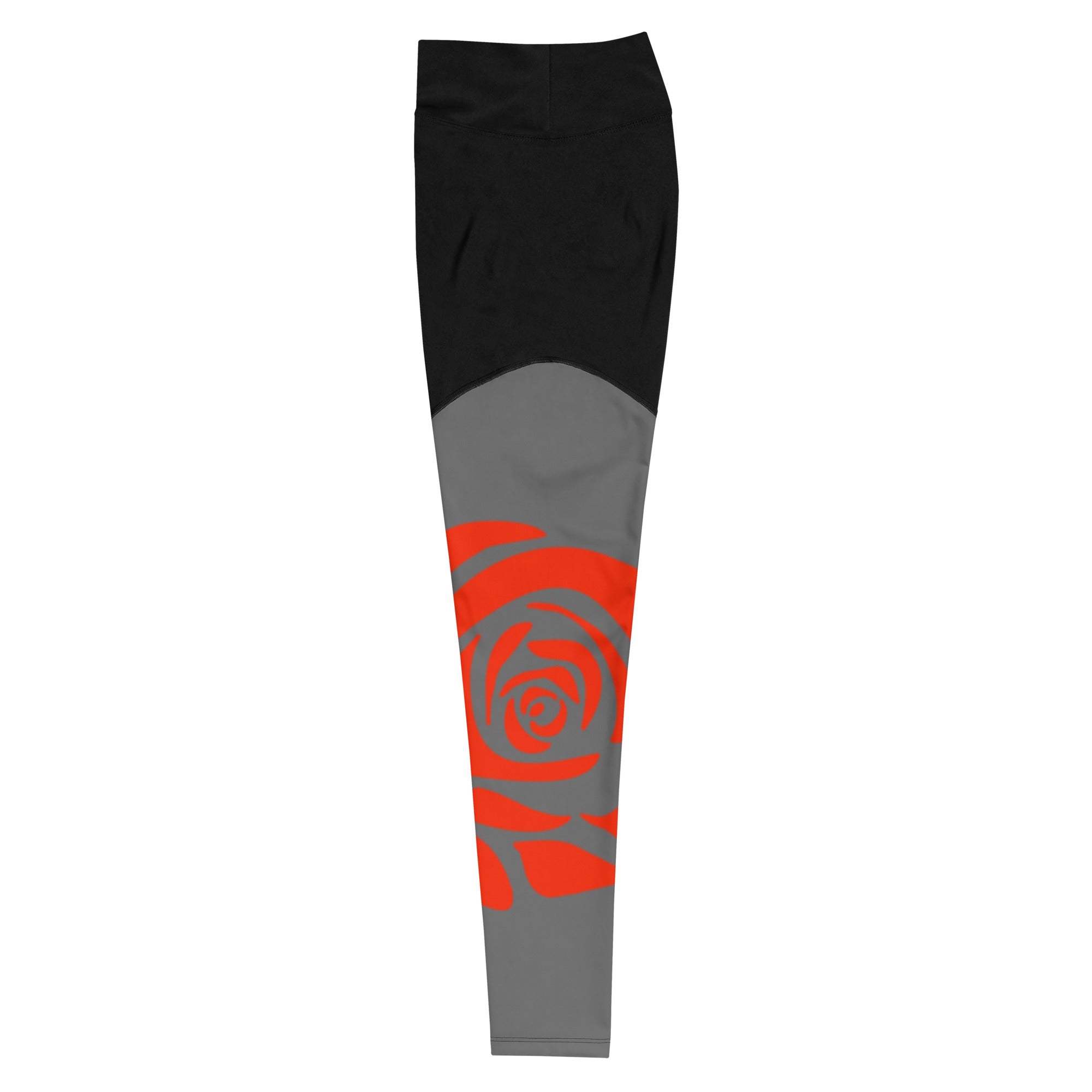 Rose Print Leggings