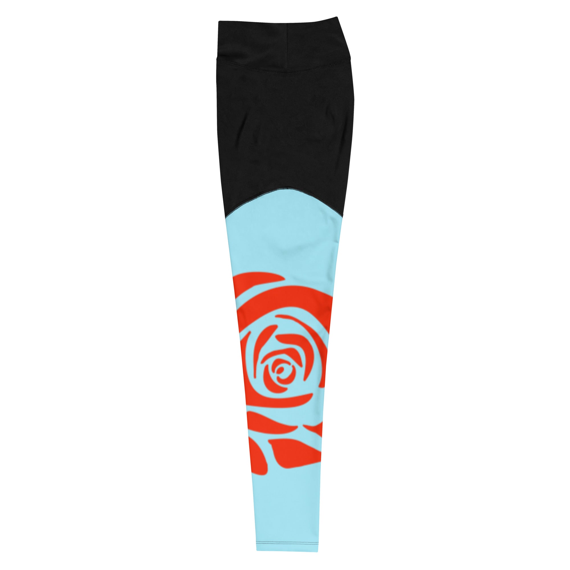 Rose Print Leggings